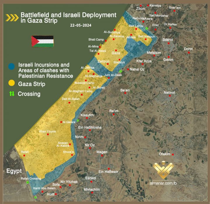 Gaza map May